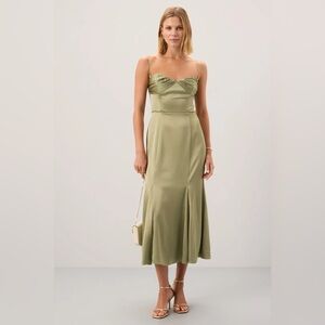 Reformation Hensley satin Dress